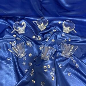 VTG RCR Espresso Coffee Cups Square Bottom Unique Handles Italy 3" Tall Set (6)